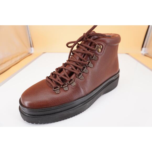 Allen Edmonds Knox High Brown Leather Sneaker Boot Size 9.5 New Ultralight $475 - Picture 1 of 9